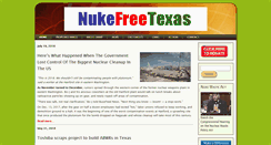 Desktop Screenshot of nukefreetexas.org